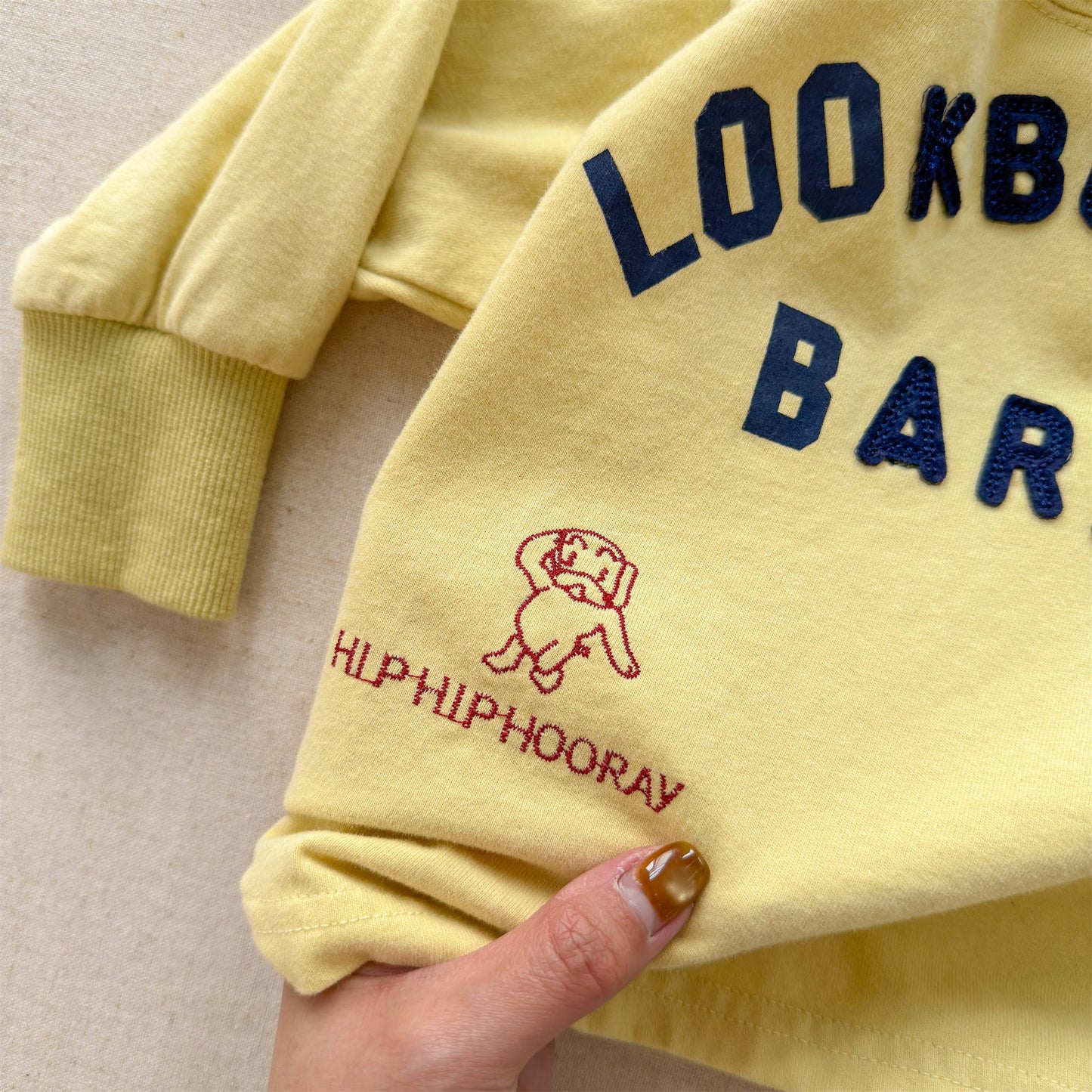 Logo Printed Cotton Sweatshirt ロゴ プリント スウェットシャツ【mh0012438】 ADbaby 長袖Tシャツ