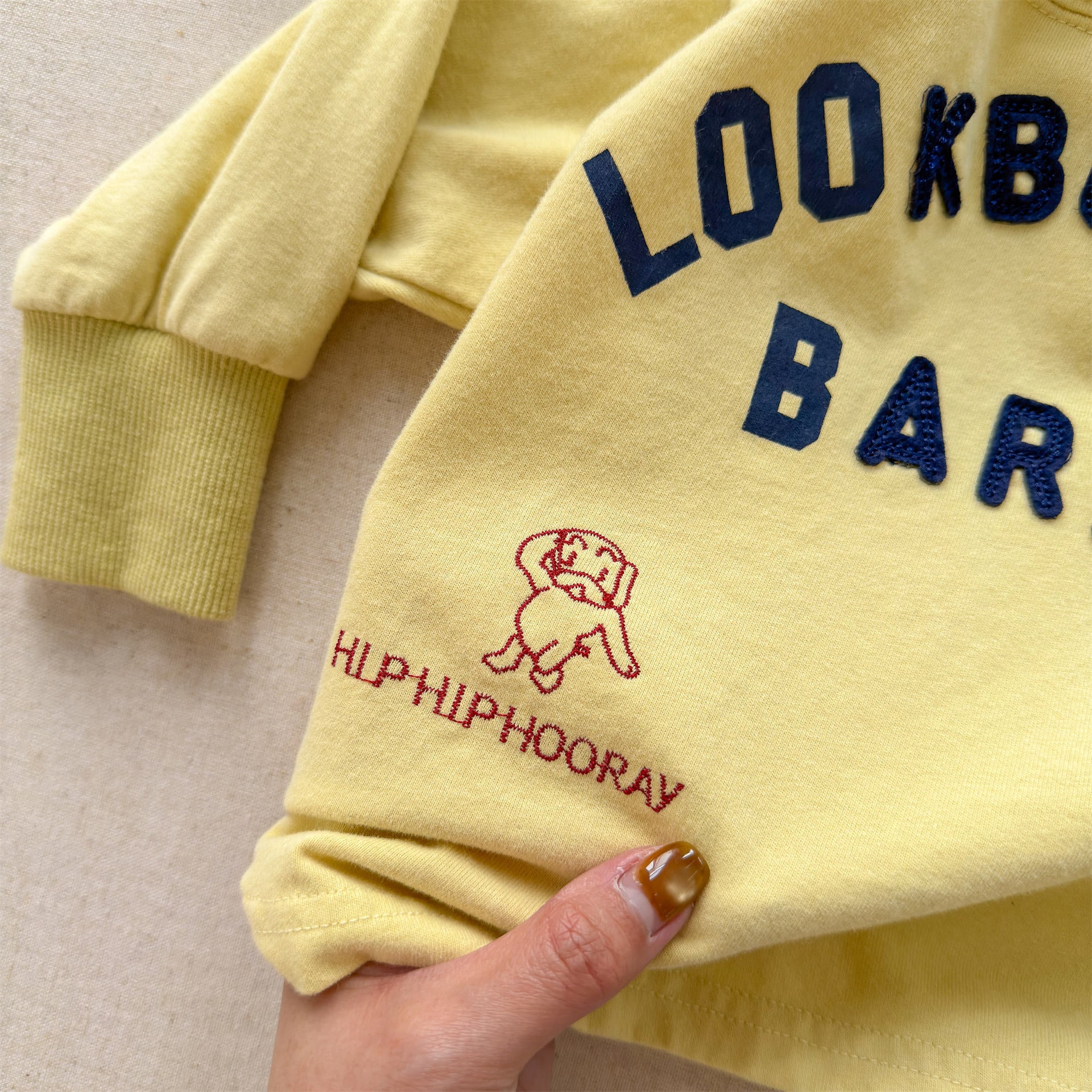 Logo Printed Cotton Sweatshirt ロゴ プリント スウェットシャツ【mh0012438】 ADbaby 長袖Tシャツ