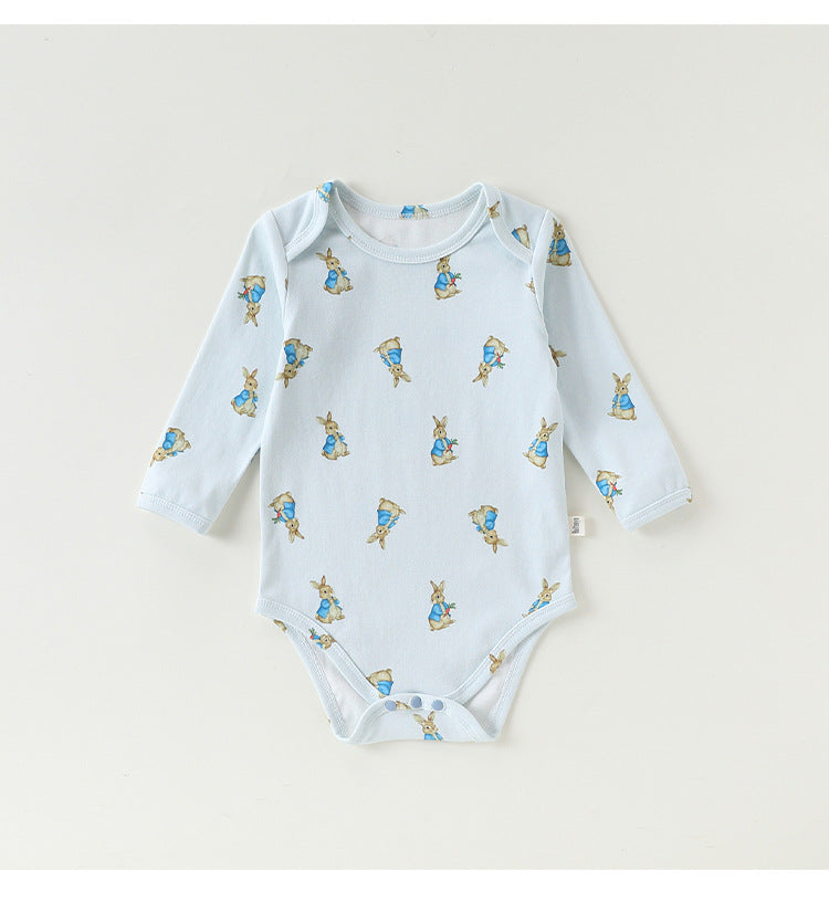 Long-Sleeve Printed Romper プリント 長袖ロンパース【mh0012326】 Beitaoya