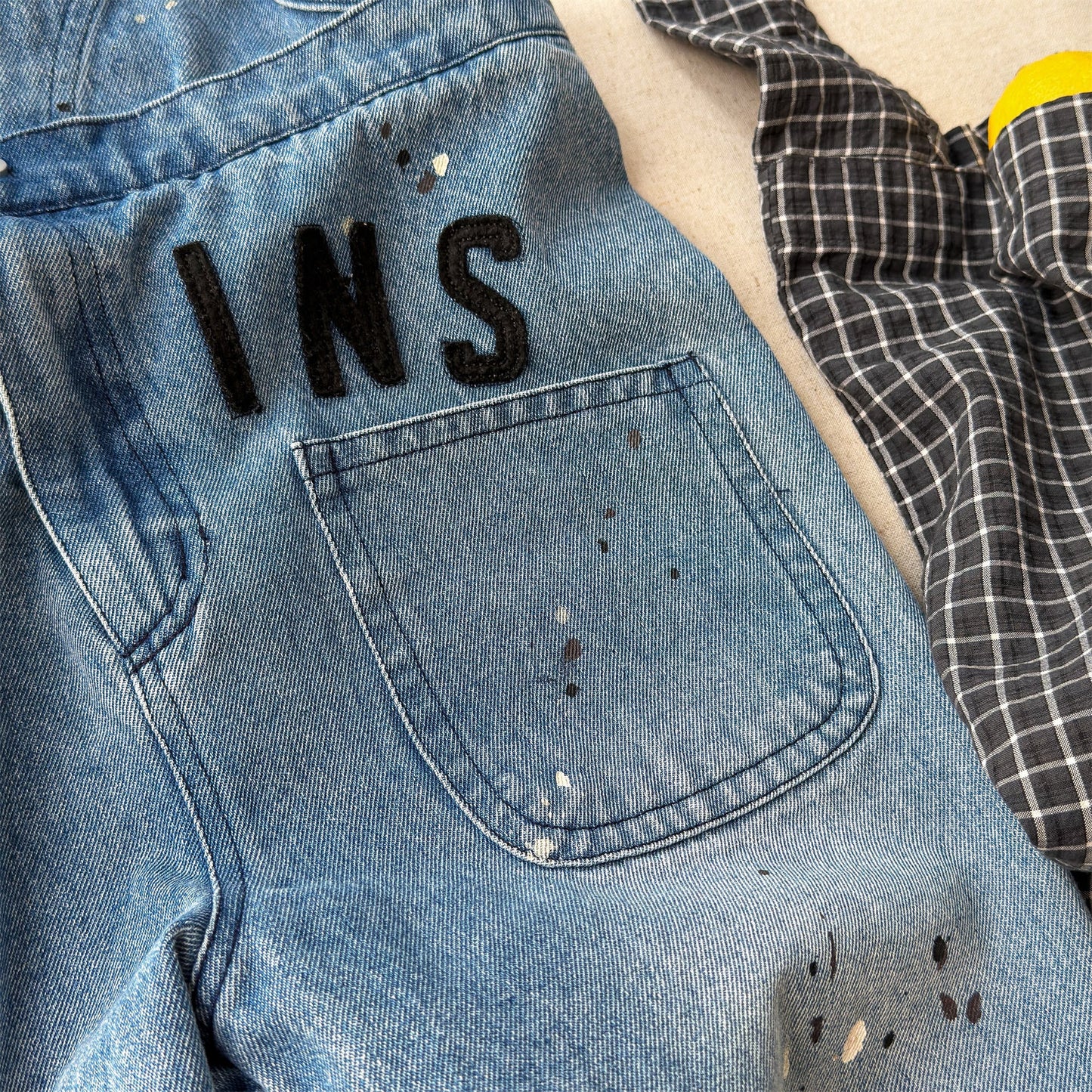 Loose Sleeveless Denim Jumpsuit デニム ワイド サロペット オールインワン【mh0012460】 ADbaby ノースリーブジャンプスーツ