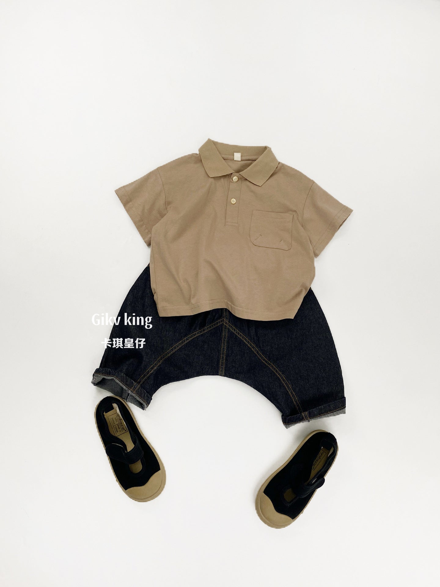 Low Crotch Denim Sarrouel Pants 無地 七分丈サルエルパンツ【mh0012845】 Gikv king ハーフパンツ・ショートパンツ