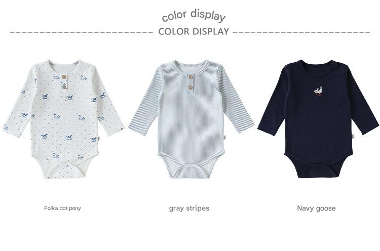 Lyocell Long-Sleeve Romper リヨセル 長袖ロンパース【mh0012335】 Beitaoya