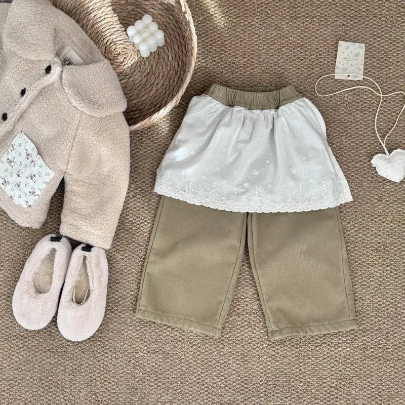 ショートコート・ジャケット・ジャンパー キッズアウター ボアフリースパッチポケット丸襟コートジャケット【mh0008155】