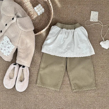 ショートコート・ジャケット・ジャンパー キッズアウター ボアフリースパッチポケット丸襟コートジャケット【mh0008155】