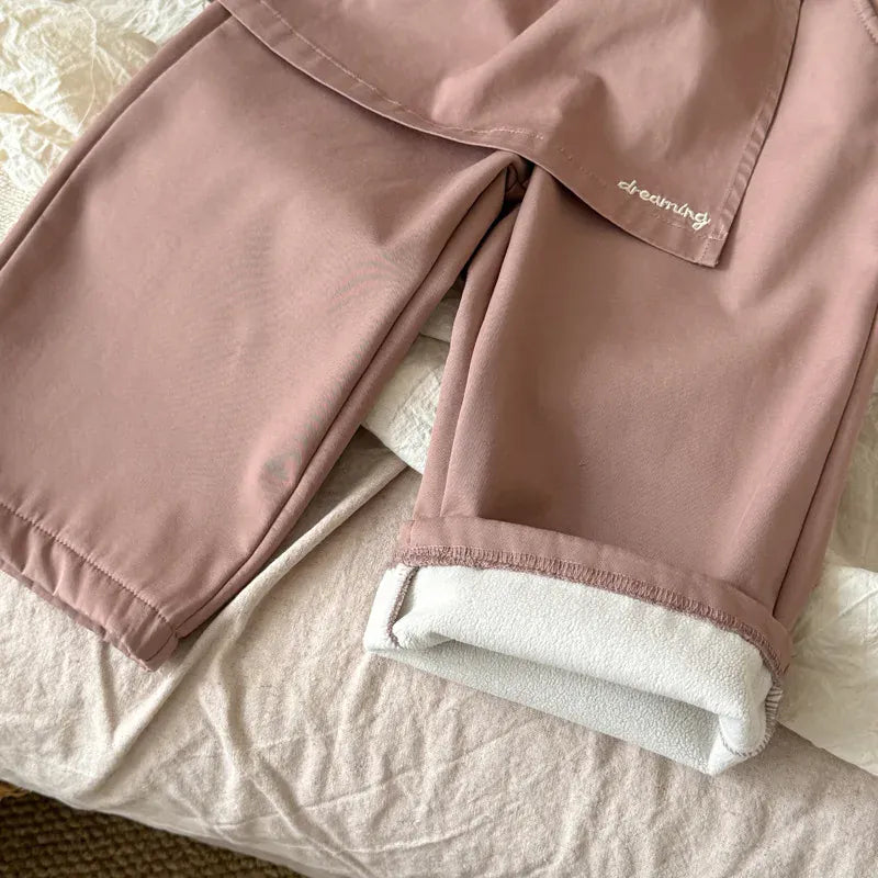 ロングパンツ・スウェットパンツ キッズパンツ 巻きスカートエプロンドッキングロングパンツ【mh0008238】