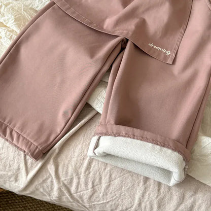 ロングパンツ・スウェットパンツ キッズパンツ 巻きスカートエプロンドッキングロングパンツ【mh0008238】