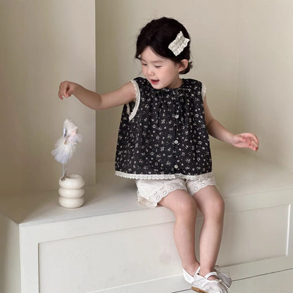 ハーフパンツ・ショートパンツ 裾レースふんわりショートパンツ【mh0009723】