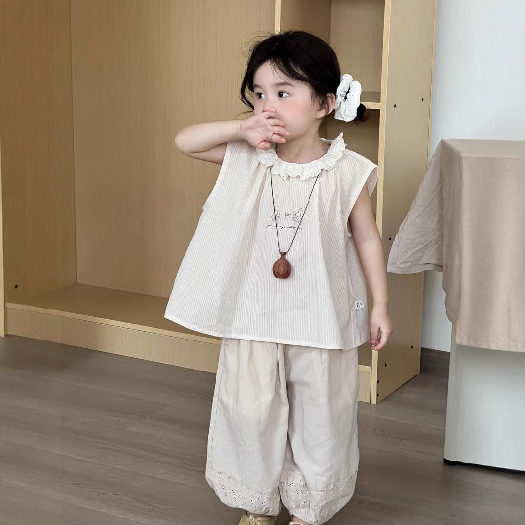 ロングパンツ・スウェットパンツ 裾レースガーリークロップドパンツ【mh0009727】