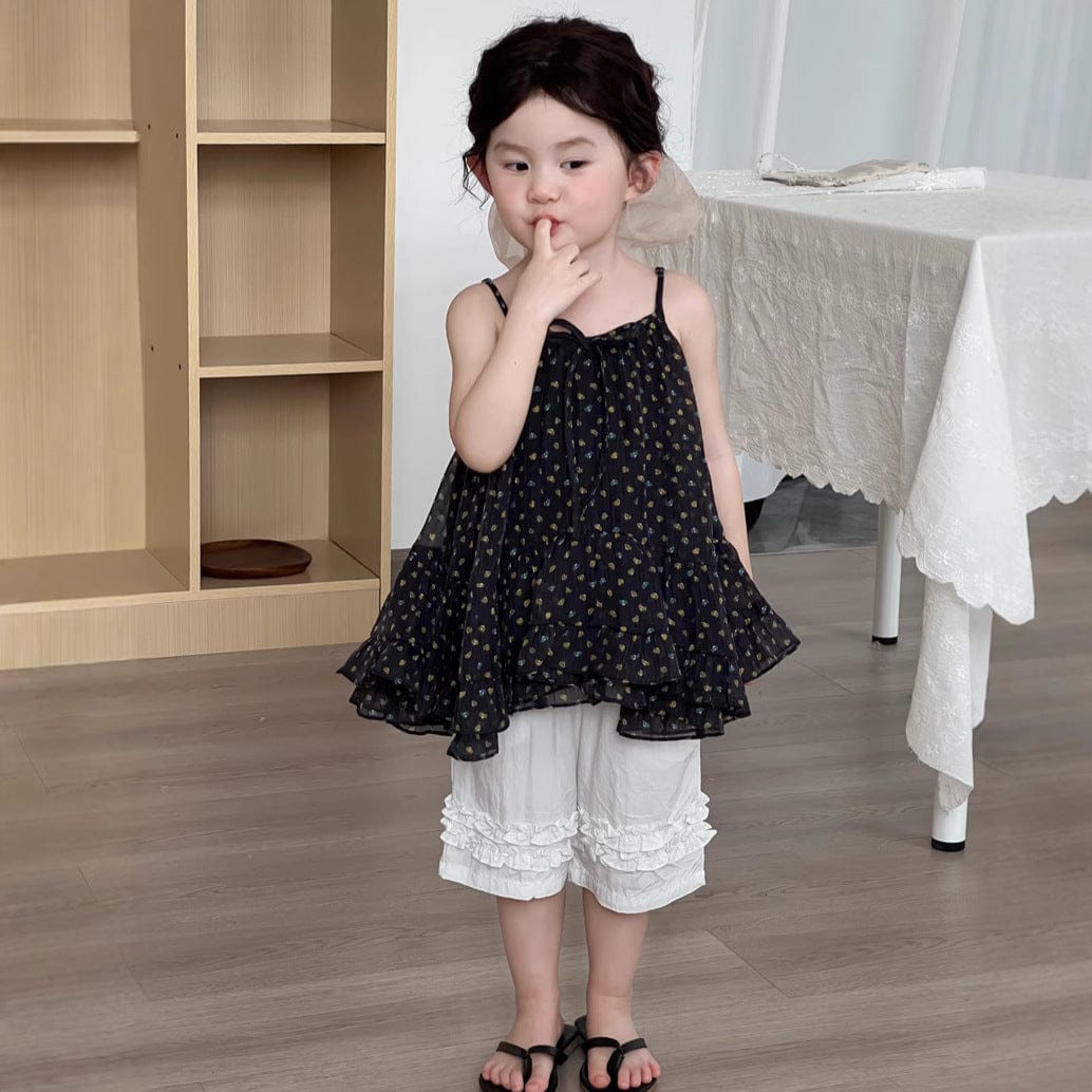 ハーフパンツ・ショートパンツ フリルアクセントクロップドパンツ【mh0009737】