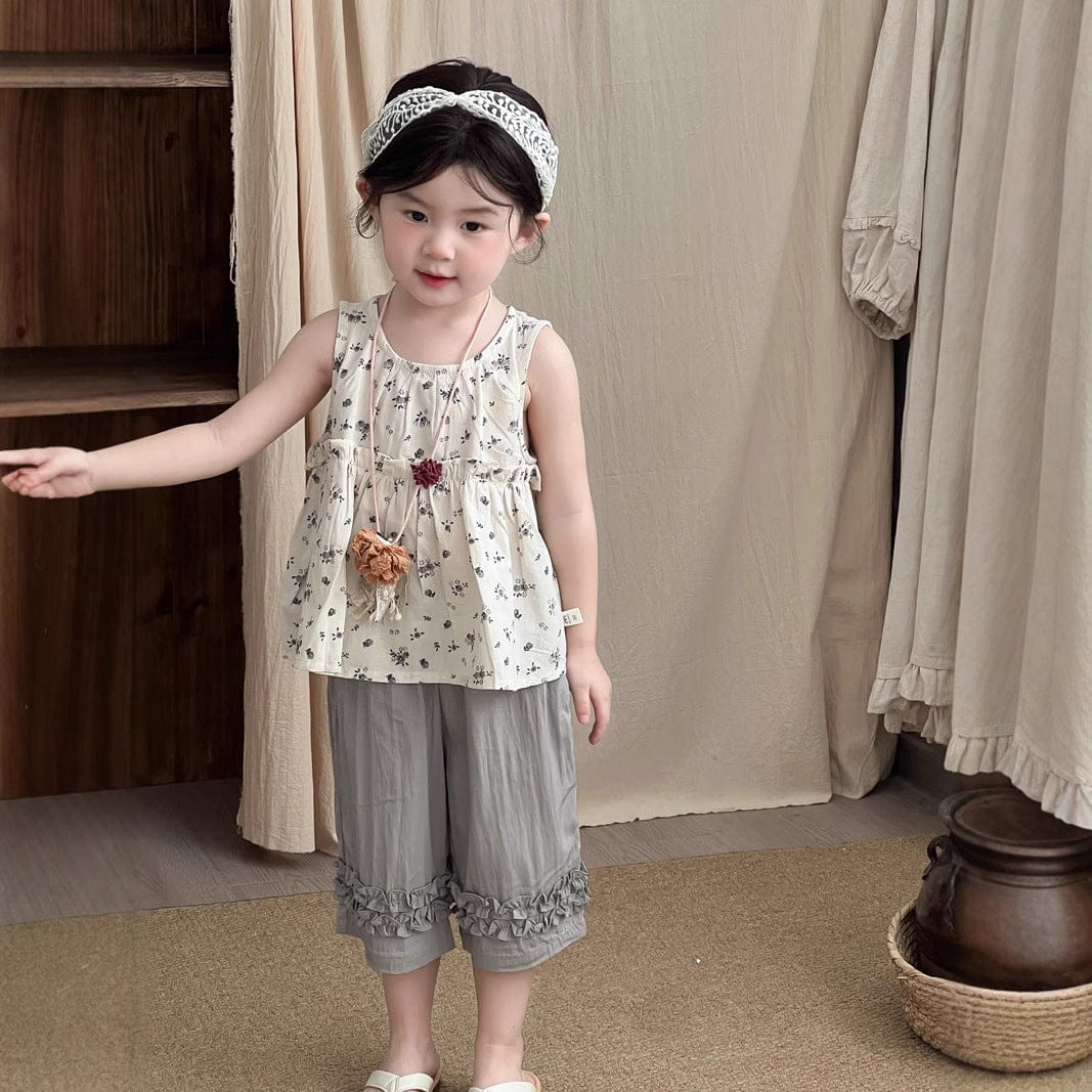 ハーフパンツ・ショートパンツ フリルアクセントクロップドパンツ【mh0009737】