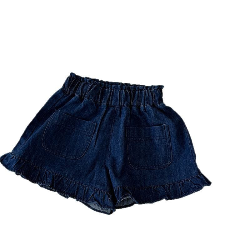 ハーフパンツ・ショートパンツ フリルデニムショートパンツ【mh0009747】