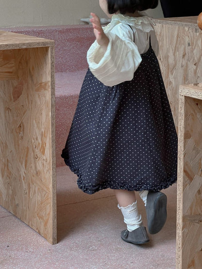 ノースリーブワンピース 水玉ピンドットキャミソールワンピース【mh0010698】