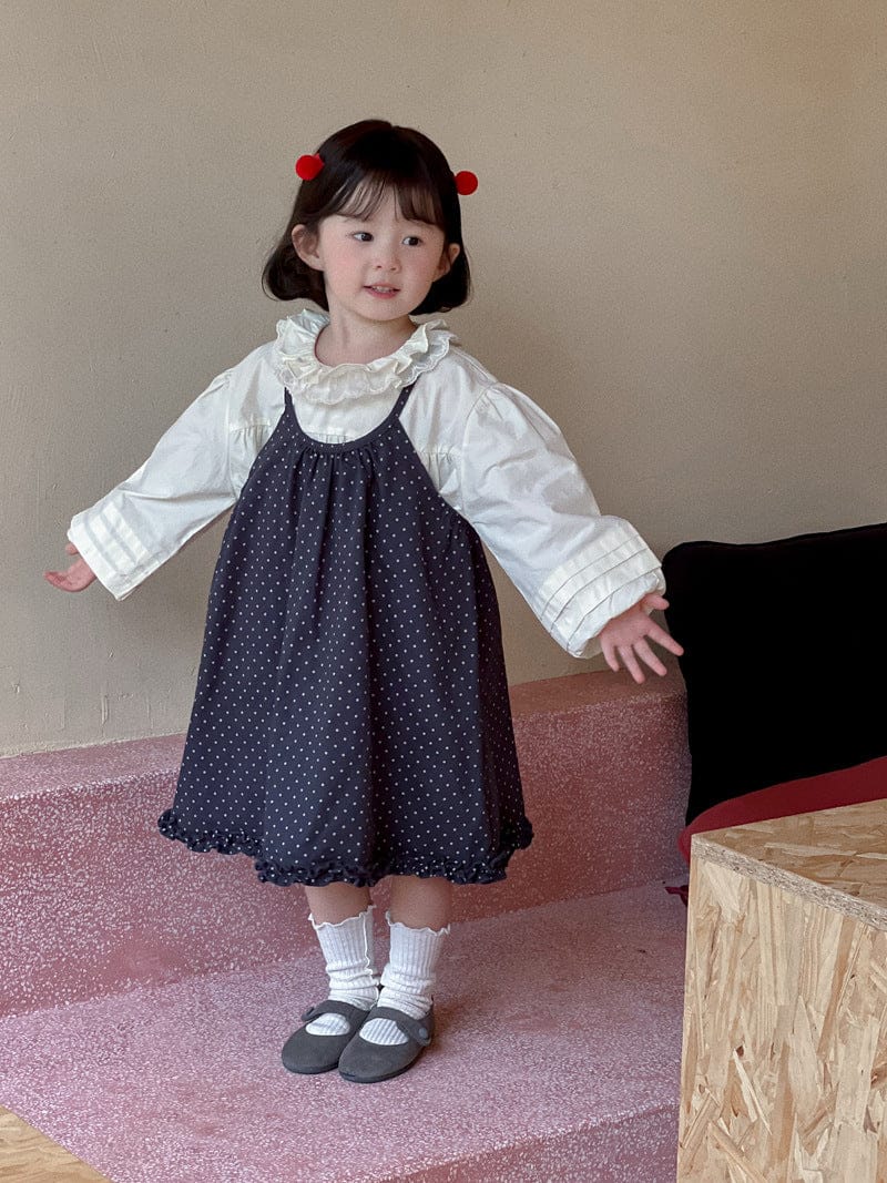 ノースリーブワンピース 水玉ピンドットキャミソールワンピース【mh0010698】