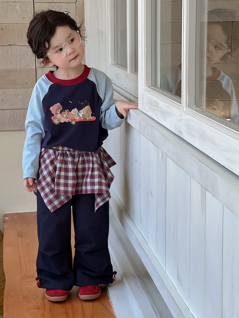 ロングパンツ・スウェットパンツ チェックアシメスカートドッキングデニムパンツジーンズ【mh0010699】