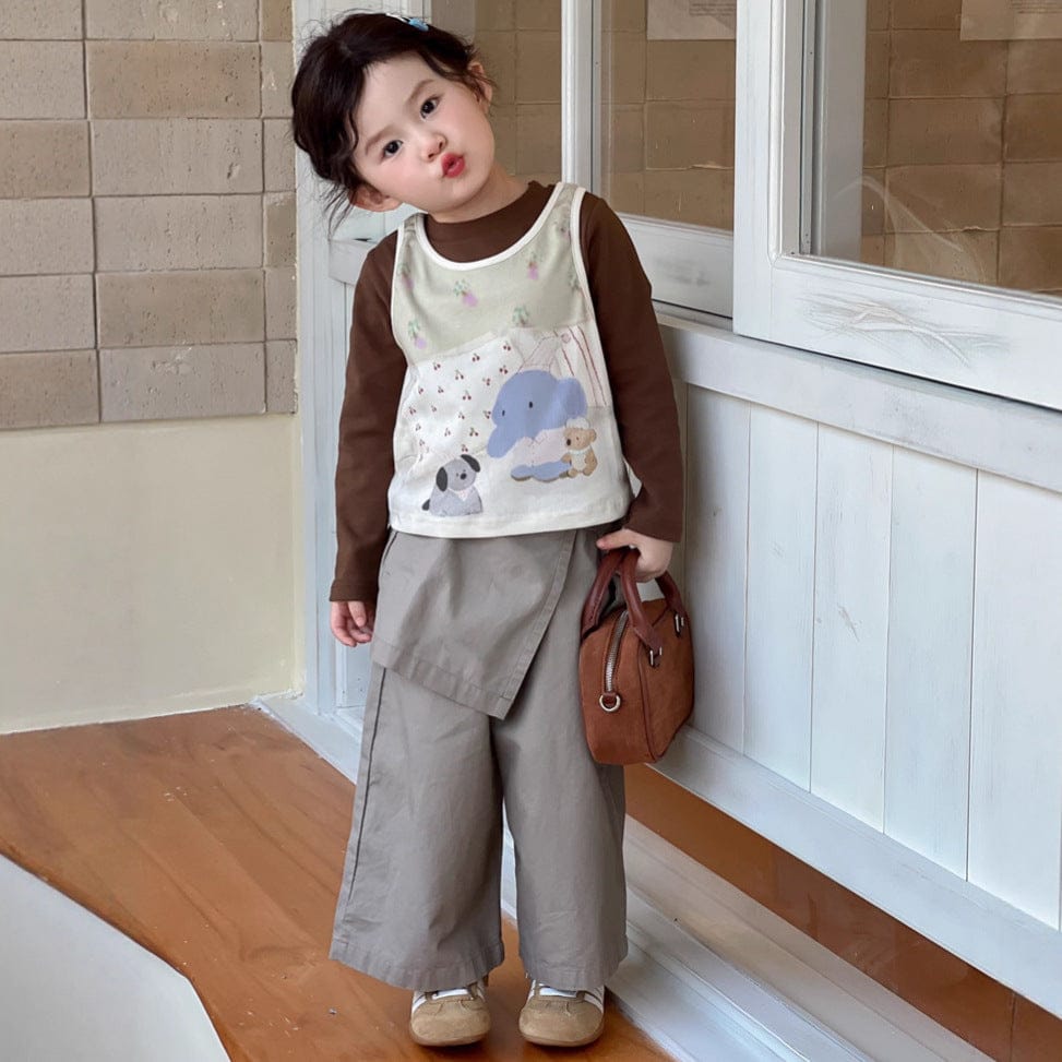 ロングパンツ・スウェットパンツ エプロンドッキングロングルーズパンツ【mh0010703】