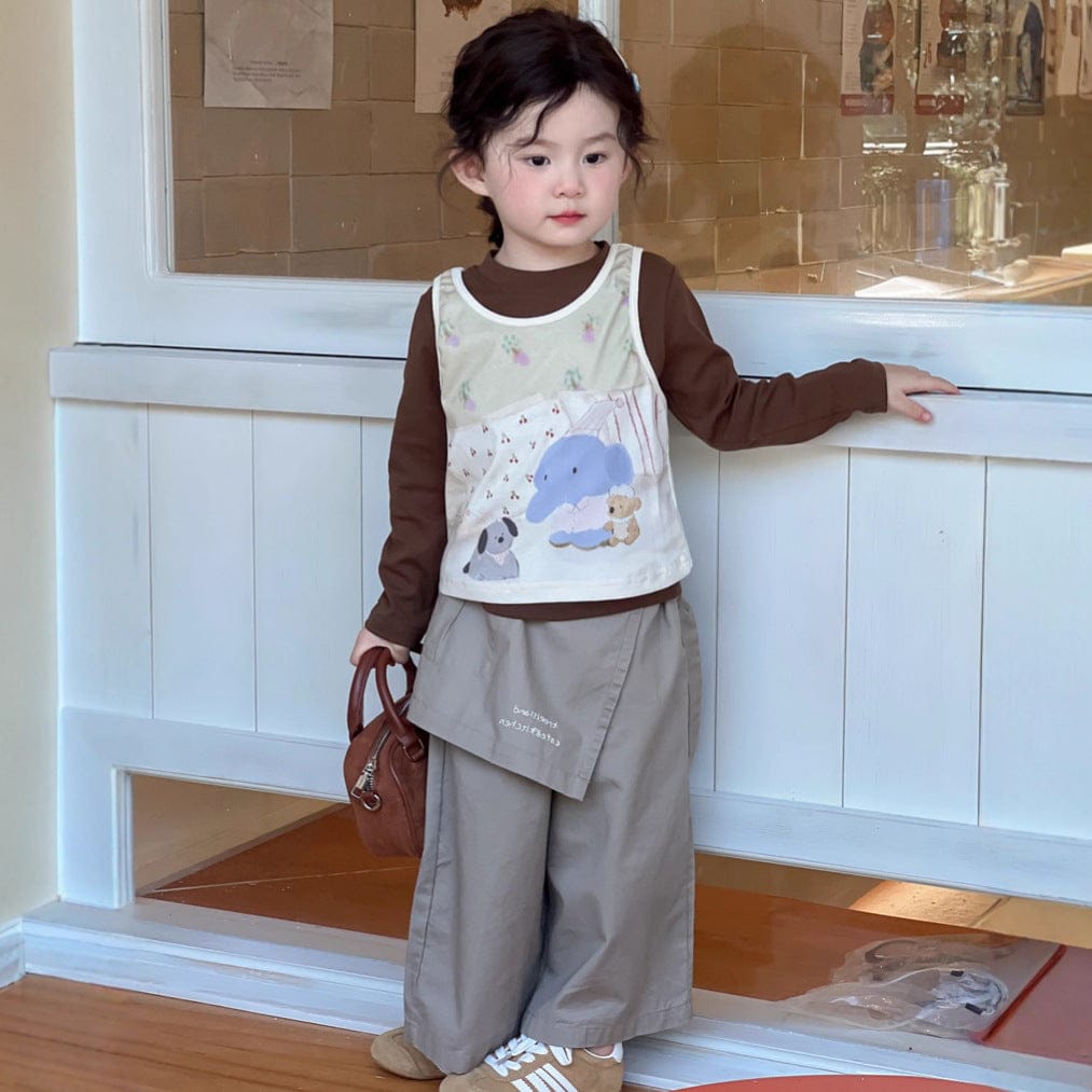 ロングパンツ・スウェットパンツ エプロンドッキングロングルーズパンツ【mh0010703】