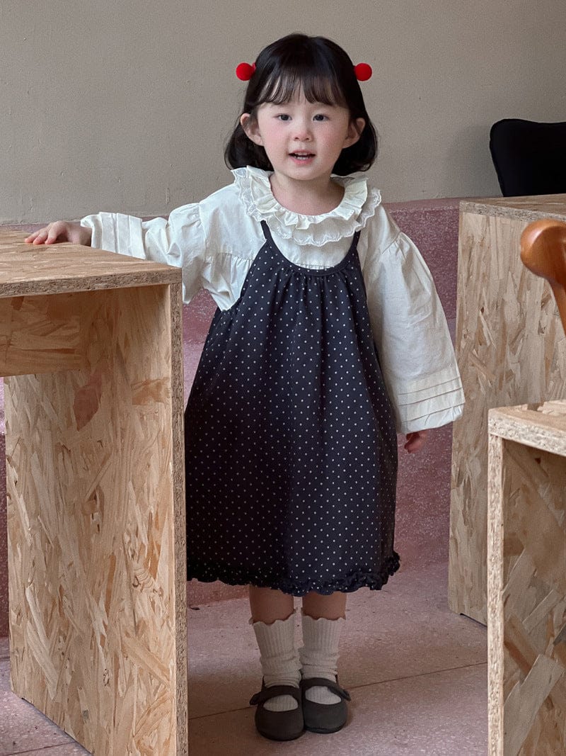 長袖シャツ・ブラウス ダブルフリル襟長袖ブラウス【mh0010704】