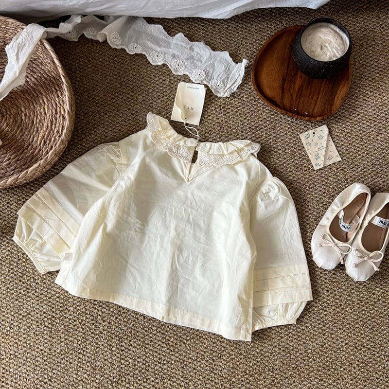 長袖シャツ・ブラウス ダブルフリル襟長袖ブラウス【mh0010704】