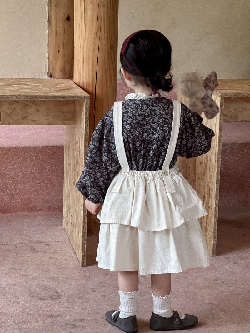 ノースリーブワンピース フリルレースサスペンダースカートワンピース【mh0010705】