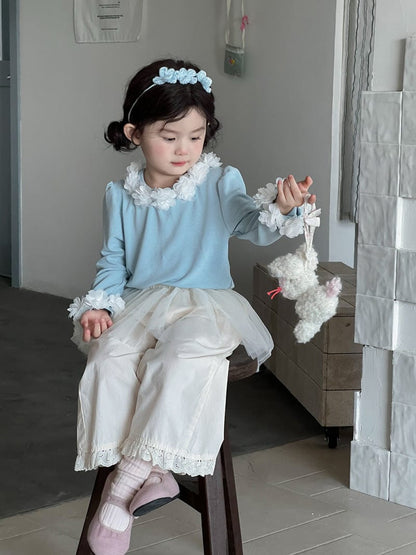 ロングパンツ・スウェットパンツ チュールスカートドッキングルーズロングパンツ【mh0010712】