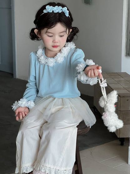 ロングパンツ・スウェットパンツ チュールスカートドッキングルーズロングパンツ【mh0010712】