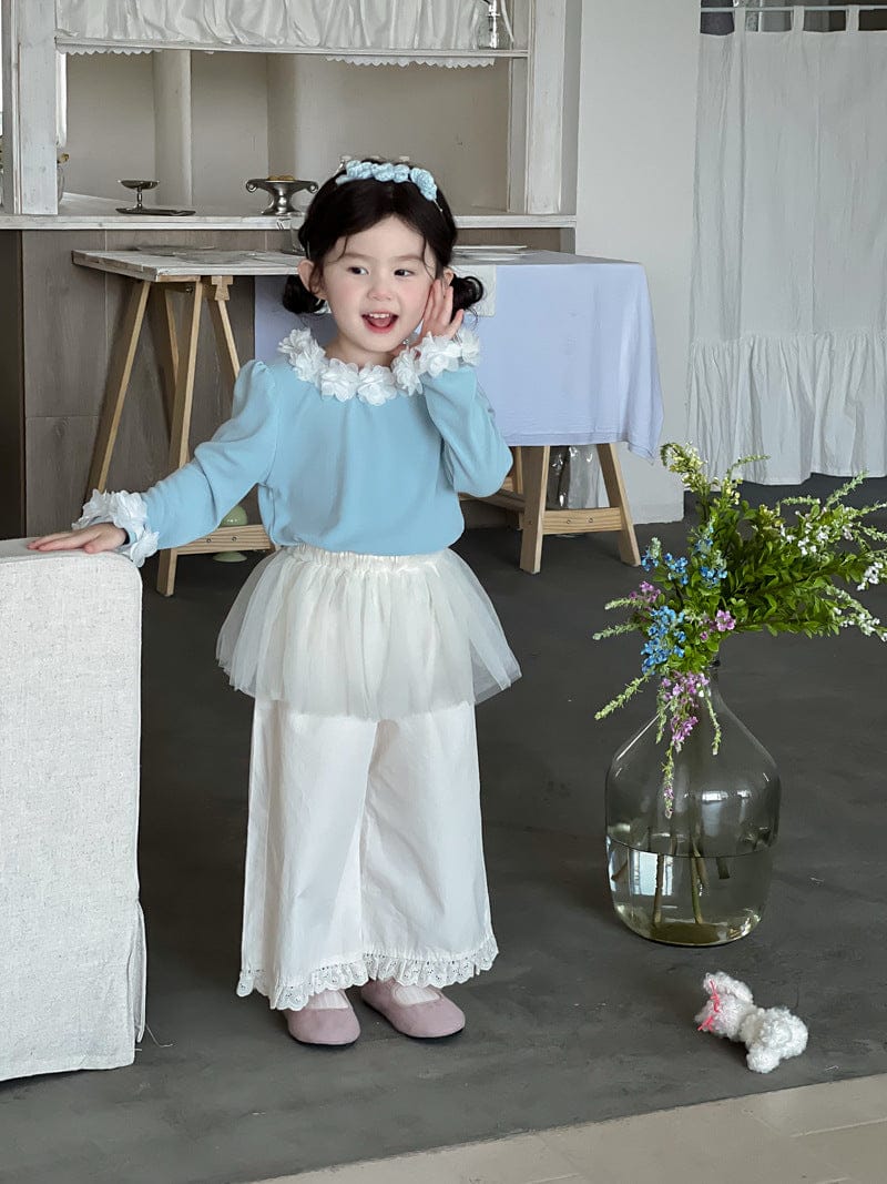 ロングパンツ・スウェットパンツ チュールスカートドッキングルーズロングパンツ【mh0010712】