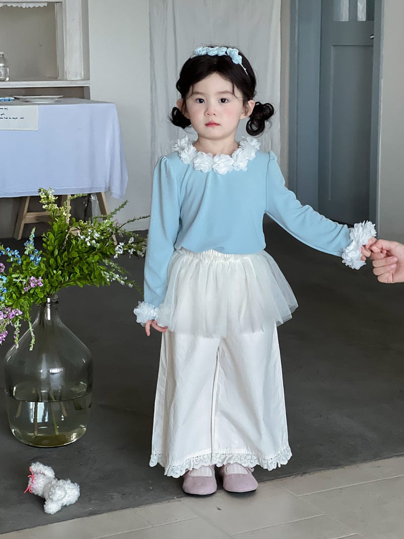 ロングパンツ・スウェットパンツ チュールスカートドッキングルーズロングパンツ【mh0010712】