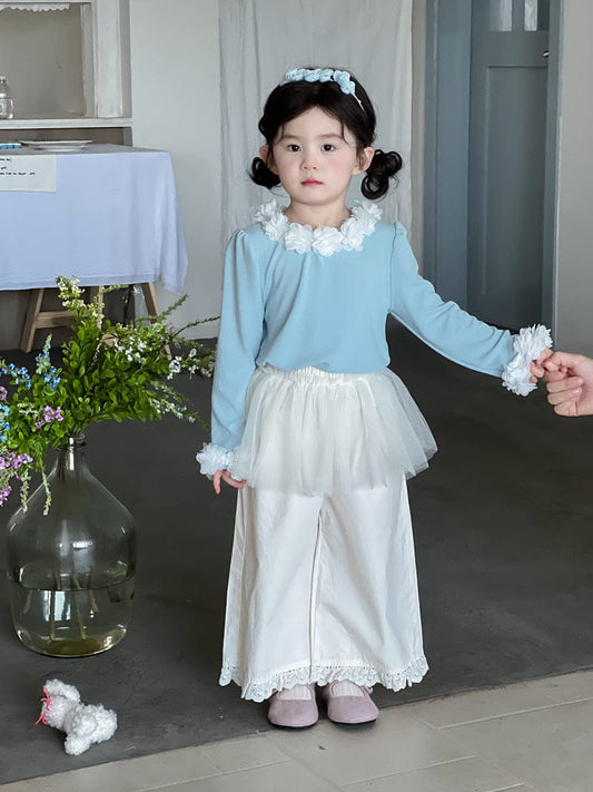 ロングパンツ・スウェットパンツ チュールスカートドッキングルーズロングパンツ【mh0010712】