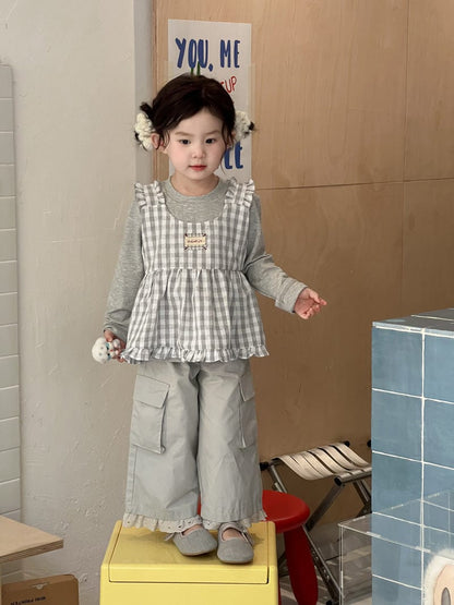 ロングパンツ・スウェットパンツ 裾レースガーリーカーゴパンツ【mh0010713】