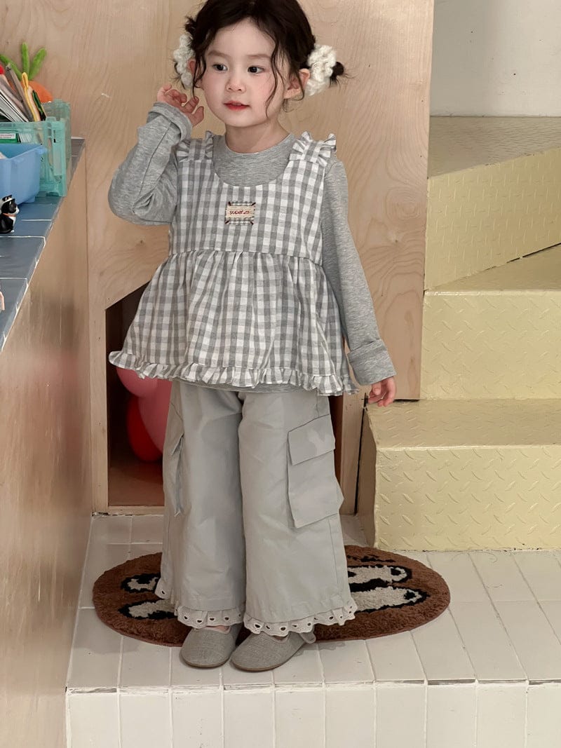 ロングパンツ・スウェットパンツ 裾レースガーリーカーゴパンツ【mh0010713】