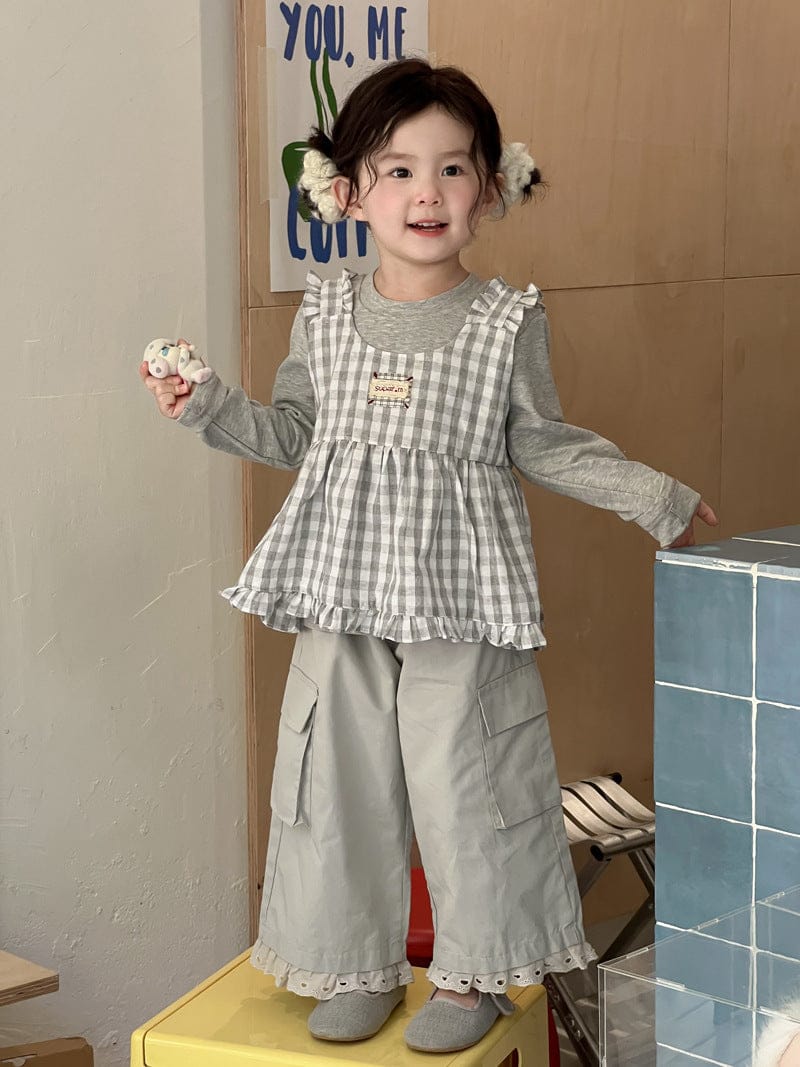 ロングパンツ・スウェットパンツ 裾レースガーリーカーゴパンツ【mh0010713】