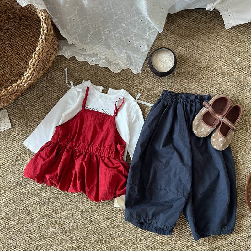 ロングパンツ・スウェットパンツ シンプルバルーンサルエルパンツ【mh0010715】