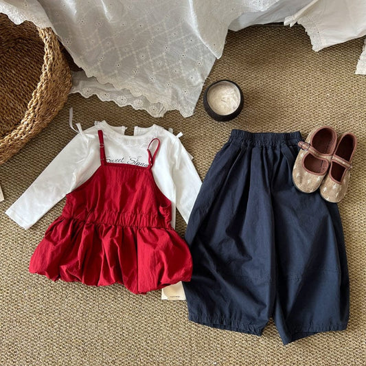 ロングパンツ・スウェットパンツ シンプルバルーンサルエルパンツ【mh0010715】