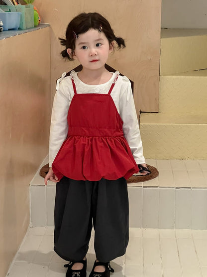 タンクトップ・キャミソール・ノースリーブトップス バルーン裾キャミソールトップス【mh0010716】