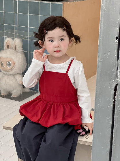 タンクトップ・キャミソール・ノースリーブトップス バルーン裾キャミソールトップス【mh0010716】