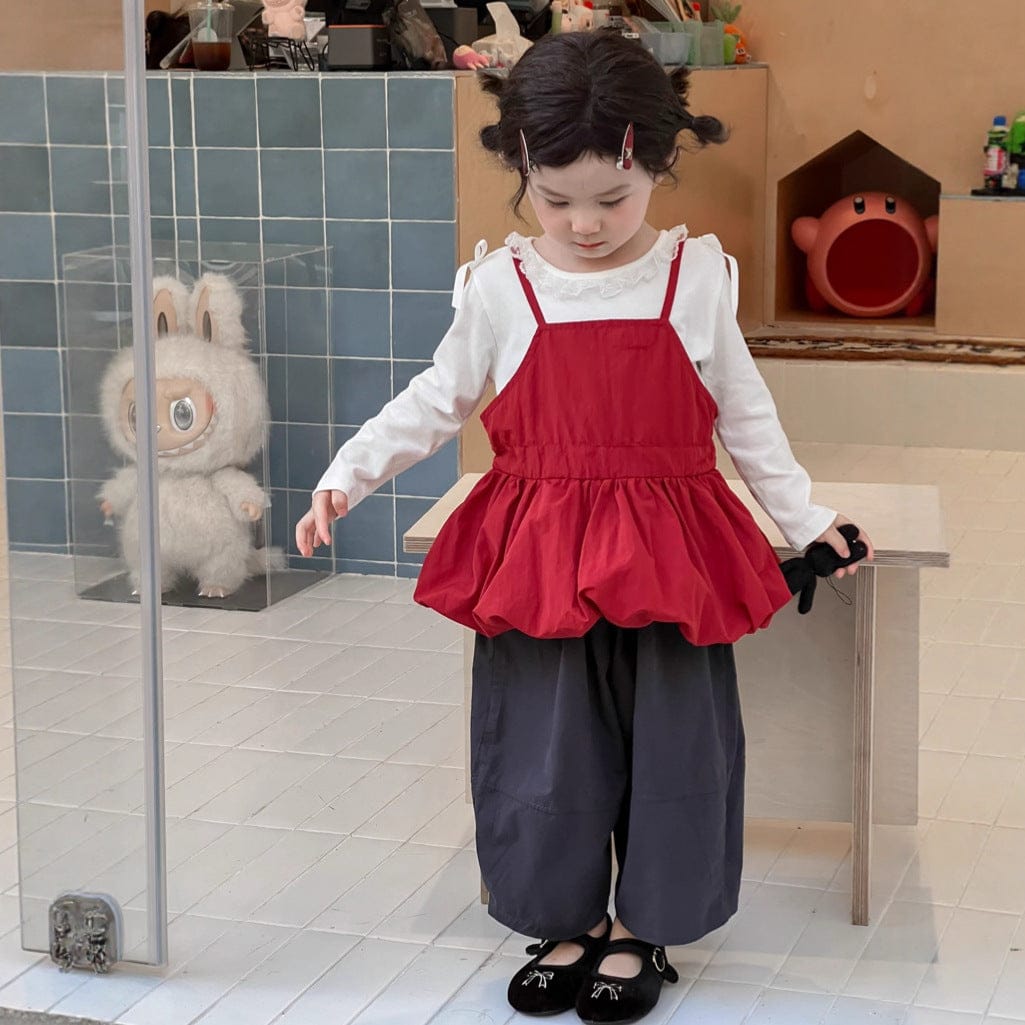 タンクトップ・キャミソール・ノースリーブトップス バルーン裾キャミソールトップス【mh0010716】