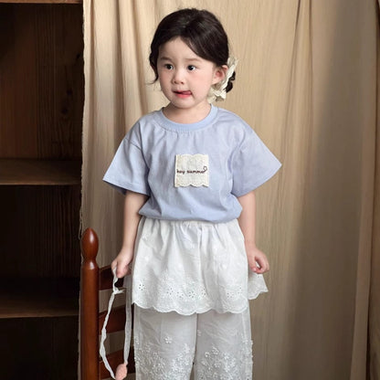 半袖Tシャツ レースタグワンポイント半袖Tシャツ【mh0009724】