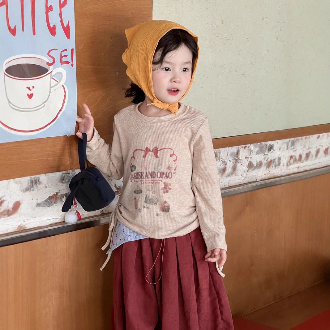 長袖Tシャツ プリント柄長袖Tシャツ【mh0010701】