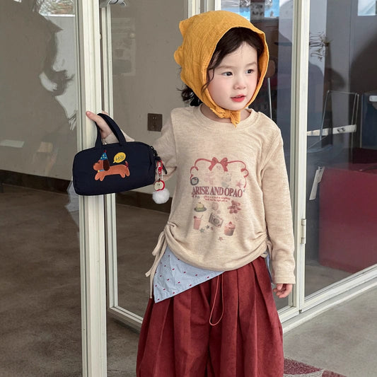 長袖Tシャツ プリント柄長袖Tシャツ【mh0010701】