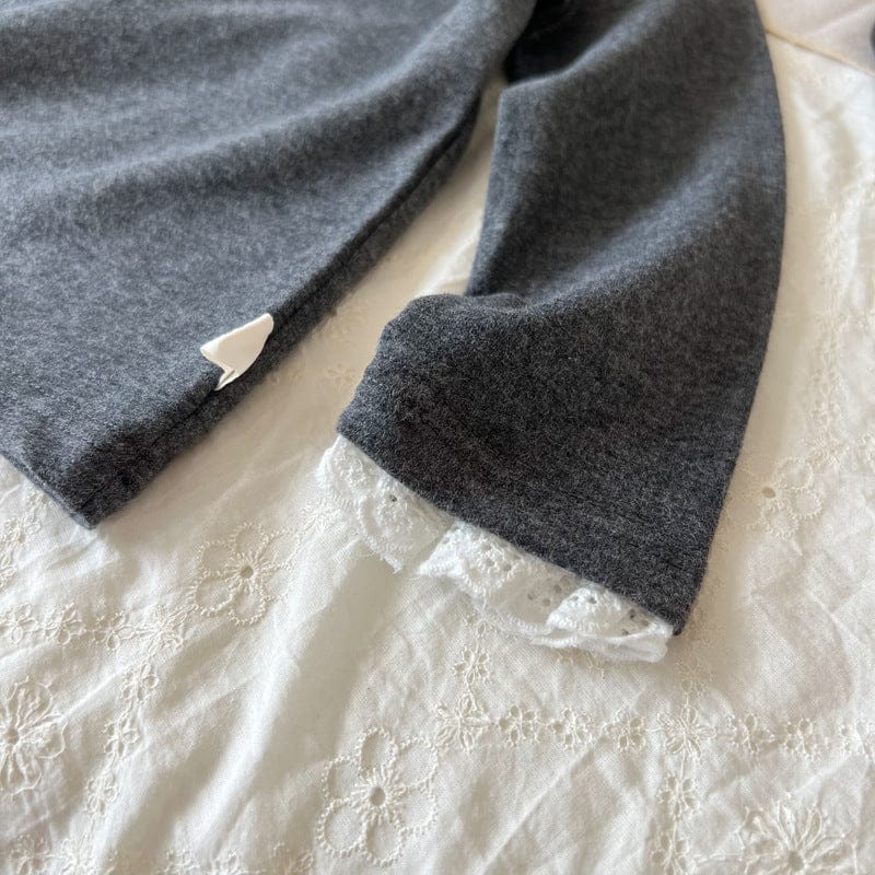 長袖Tシャツ ハートワンポイント長袖Tシャツ【mh0010718】