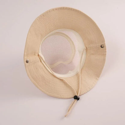 ベビー用帽子 キッズ帽子 メッシュ サファリハット ハット バイカラー サマーハット