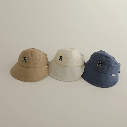 ベビー用帽子 キッズ帽子 サンバイザー 日除け レターロゴ サマーハット