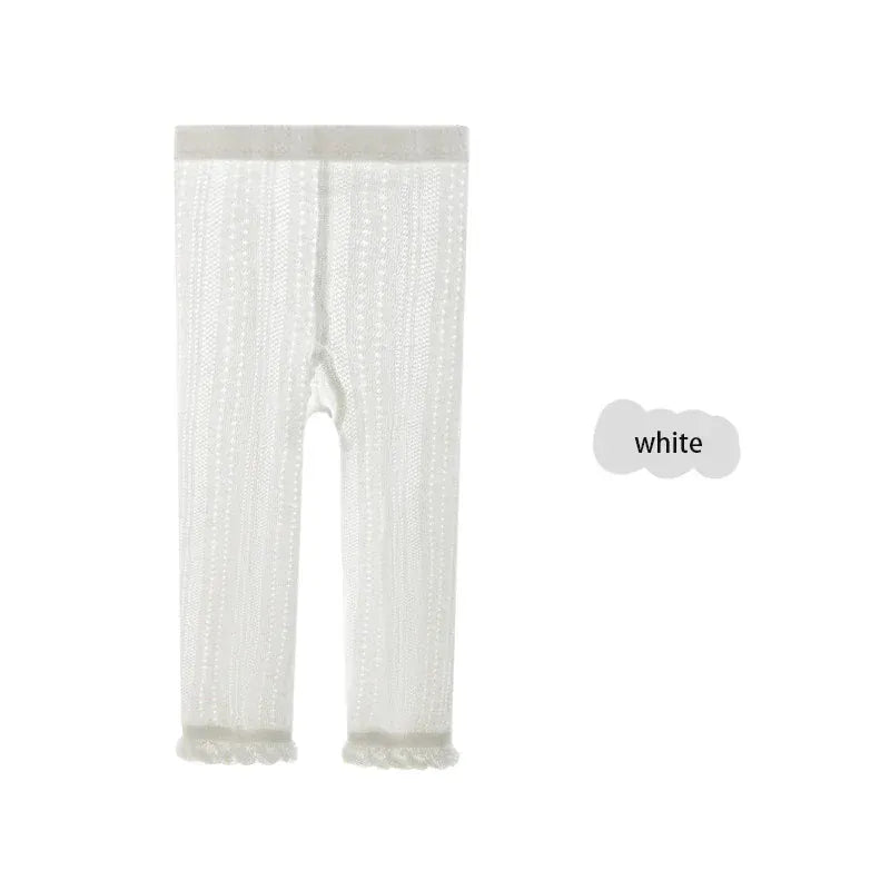 ベビー用靴下・タイツ 122 white / 18-20 for 0-1Y ベビーキッズ タイツ ソックス レース メッシュ 編みタイツ【mh0006514】