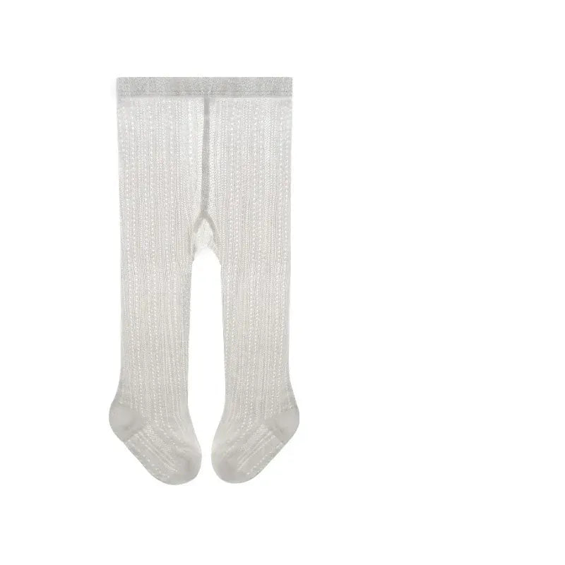 ベビー用靴下・タイツ 123 grey / 18-20 for 0-1Y ベビーキッズ タイツ ソックス レース メッシュ 編みタイツ【mh0006514】