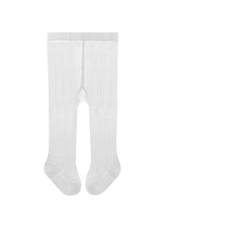 ベビー用靴下・タイツ 123 white / 18-20 for 0-1Y ベビーキッズ タイツ ソックス レース メッシュ 編みタイツ【mh0006514】