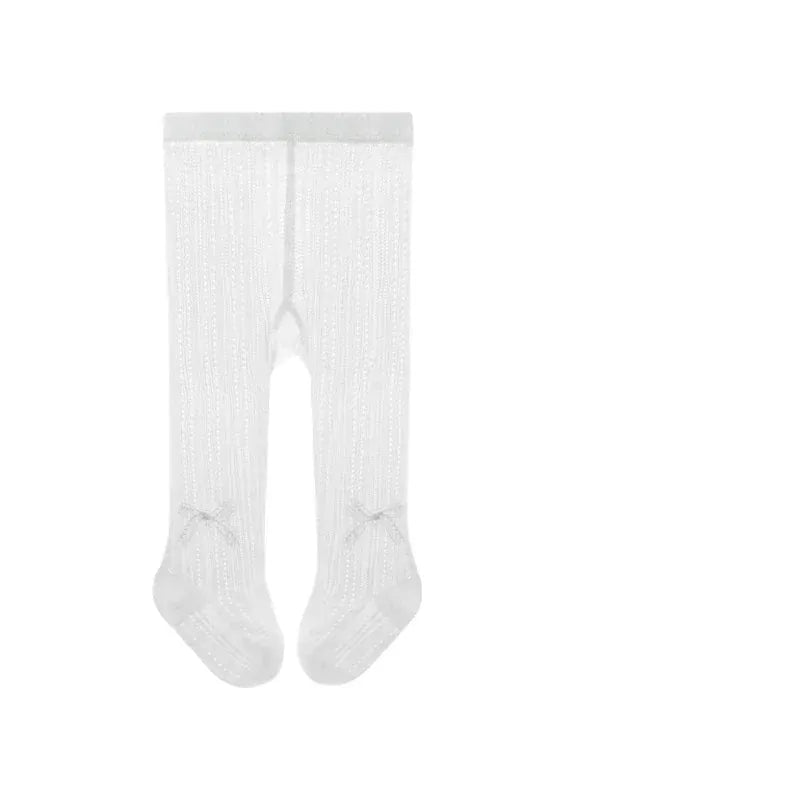 ベビー用靴下・タイツ 124 white / 18-20 for 0-1Y ベビーキッズ タイツ ソックス レース メッシュ 編みタイツ【mh0006514】