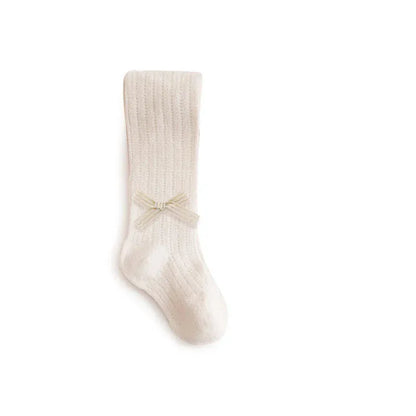 ベビー用靴下・タイツ 125 beige / 18-20 for 0-1Y ベビーキッズ タイツ ソックス レース メッシュ 編みタイツ【mh0006514】