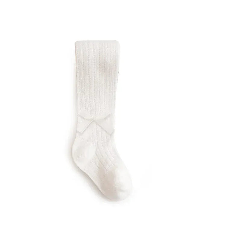 ベビー用靴下・タイツ 125 white / 18-20 for 0-1Y ベビーキッズ タイツ ソックス レース メッシュ 編みタイツ【mh0006514】