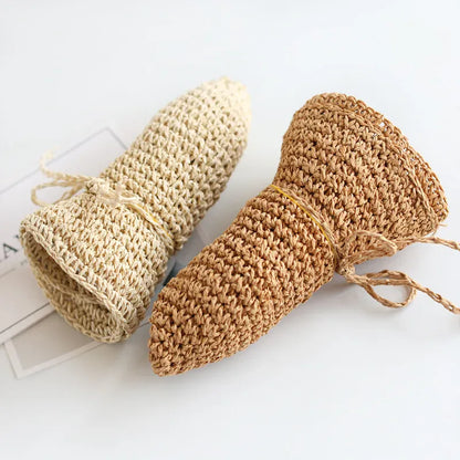 ベビー用帽子 キッズ帽子 麦わら帽子 サマーハット ストローハット リンクコーデ ママお揃いコーデ 2カラー【mh0004776】