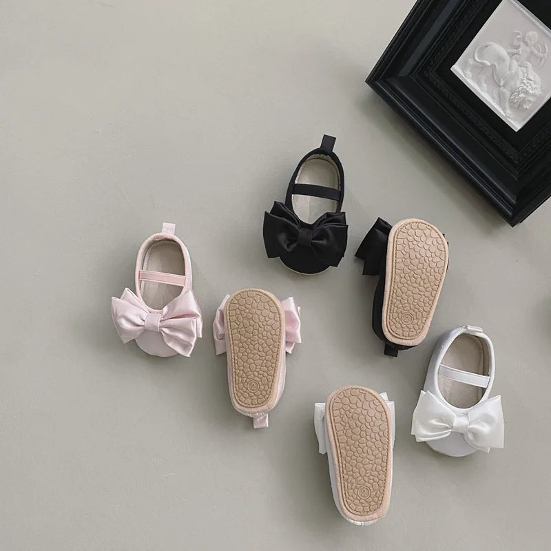 ベビー用靴 ベビーシューズ リボンバレエシューズ ストラップシューズ ルームシューズ ファーストシューズ 靴 お出かけ 3カラー【mh0003697】